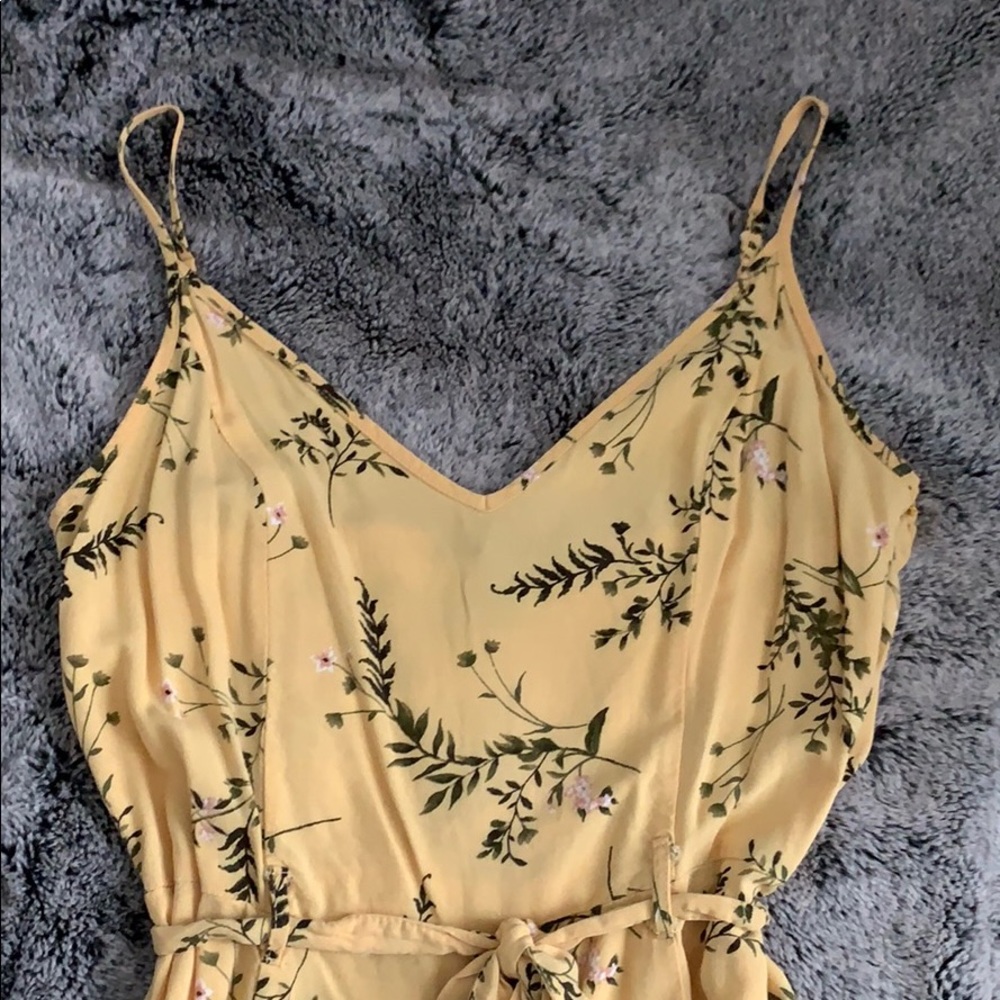 Yellow Floral Jumpsuit